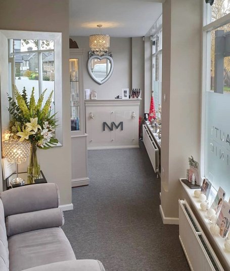 Natalie Marie beauty clinic Surrey reception area 